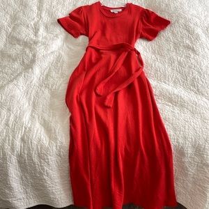 Reddish orange long dress by Amor Vert